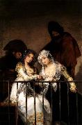 Francisco de goya y Lucientes Majas on Balcony France oil painting reproduction